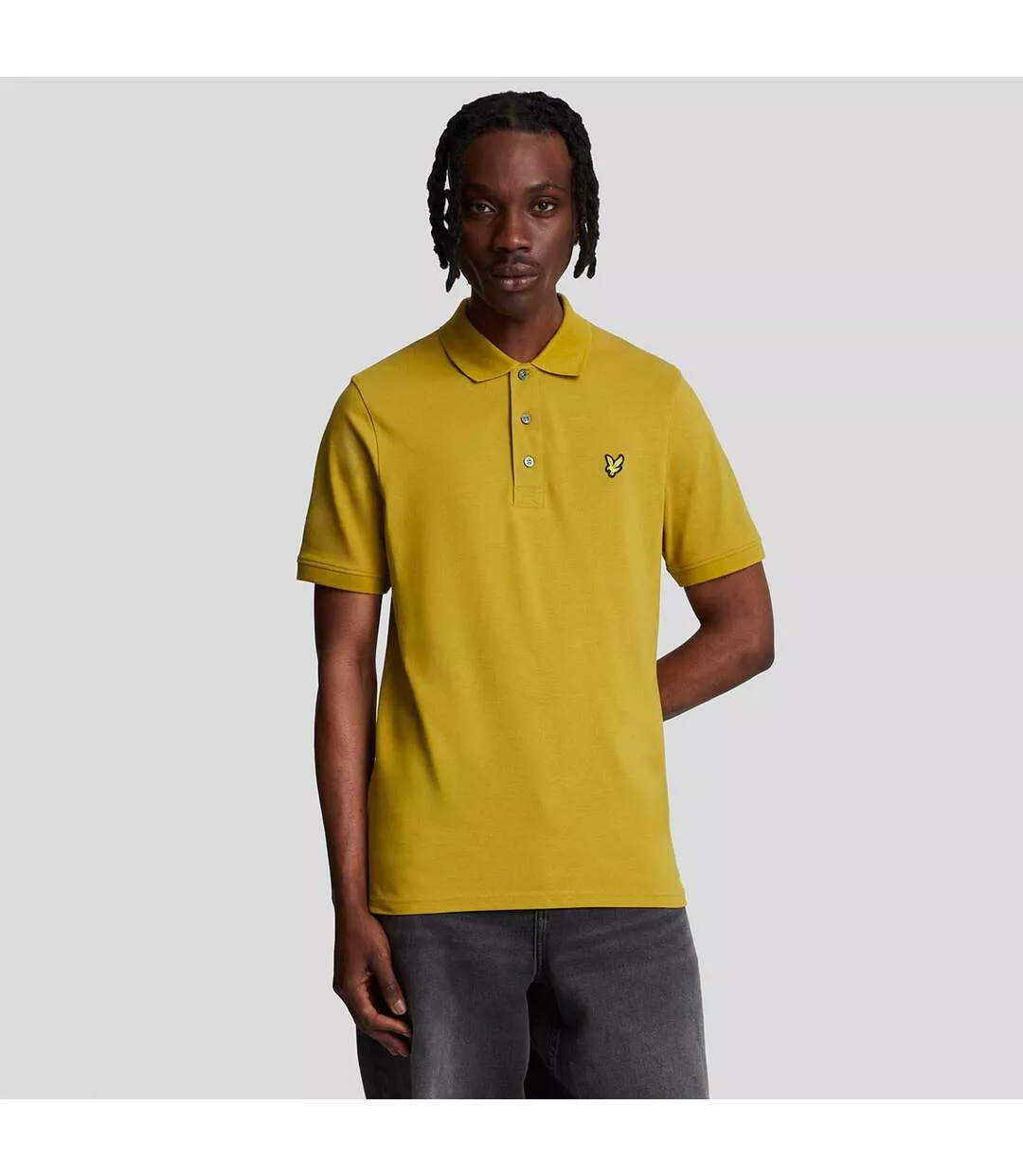 Polo Uni Homme Jaune Lyle & Scott-1