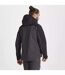 Mens gryffin contrast panel waterproof jacket black/black pepper Craghoppers-2