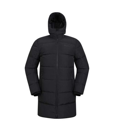 Mountain Warehouse Mens Vortex Longline Padded Jacket (Black)