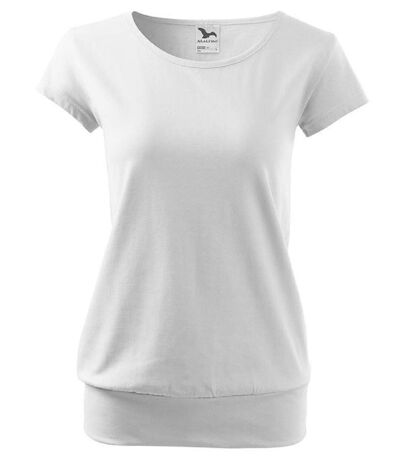 T-shirt style silhouette fluide - Femme - MF120 - blanc