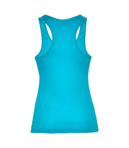 Womens/ladies shura sports tank top turquoise Roly