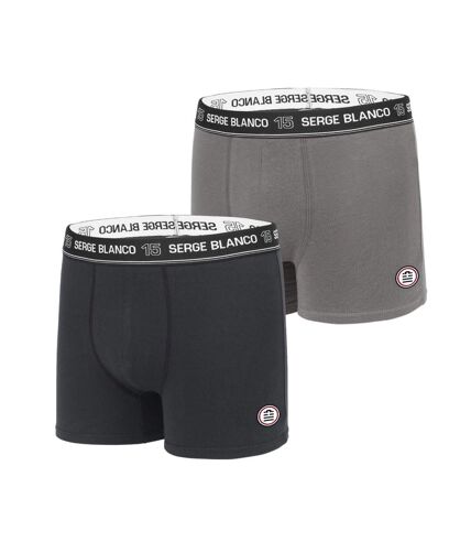 Lot de 2 Boxers homme avec surpiqûres Class Serge Blanco