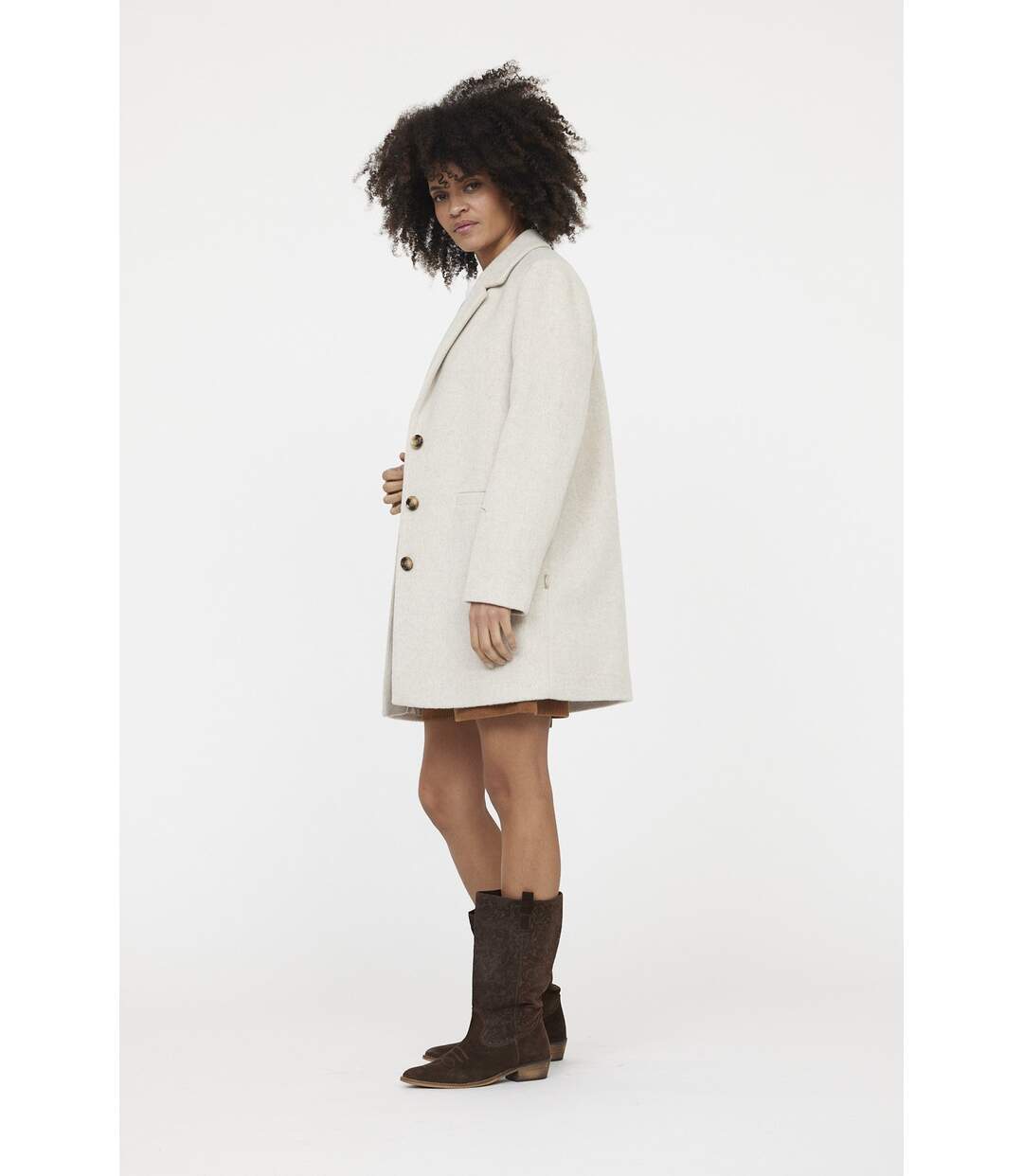 Veste FIDA Argile Beige-2