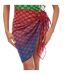 Paréo Femme Rouge Noir Bleu Off White-2