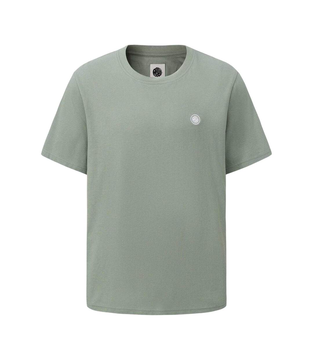 Mens Small Logo Cotton T-shirt Light Green Pretty Green-1
