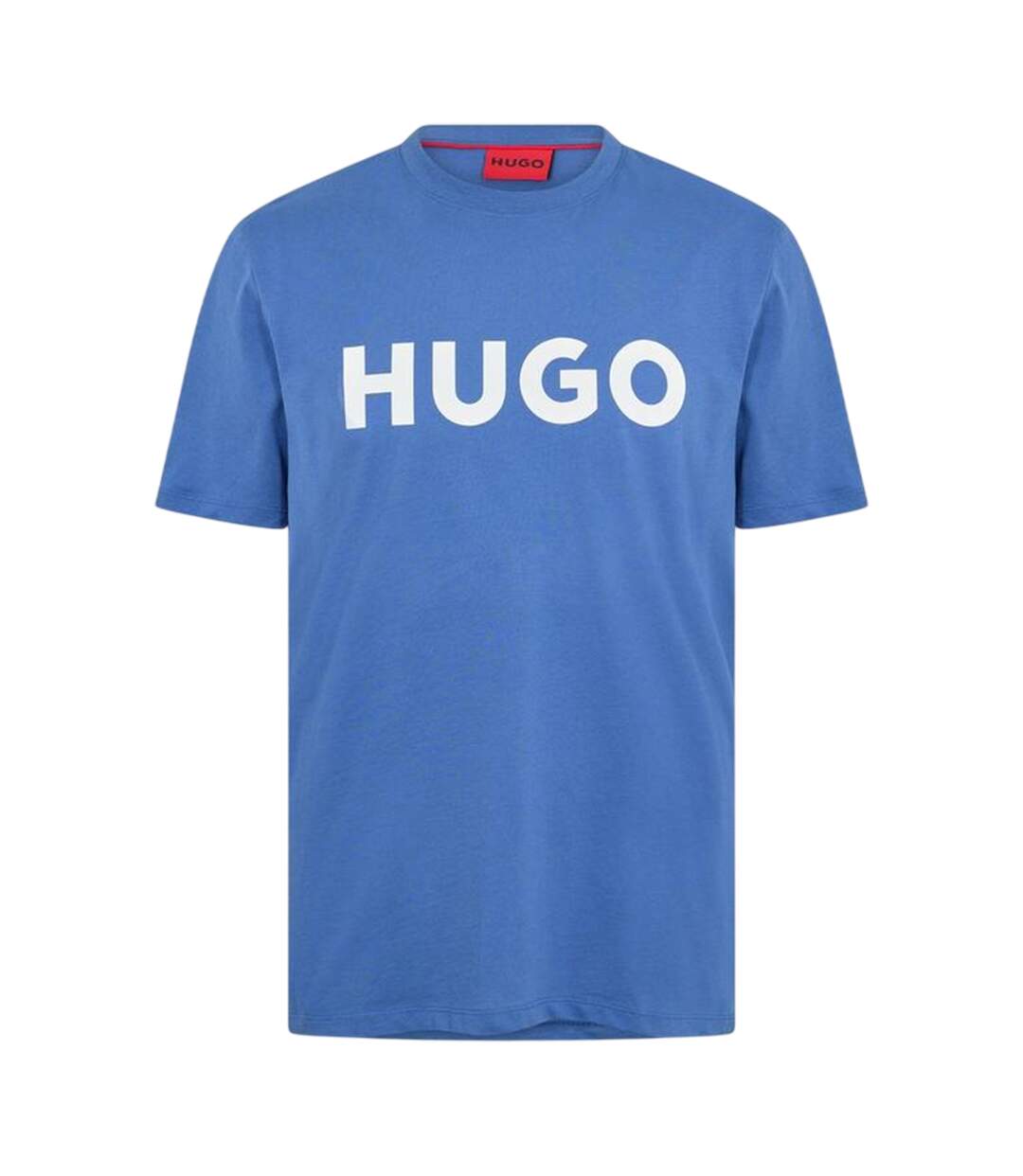 Mens Dulivio Contrast Logo T-shirt Medium Blue Hugo-1