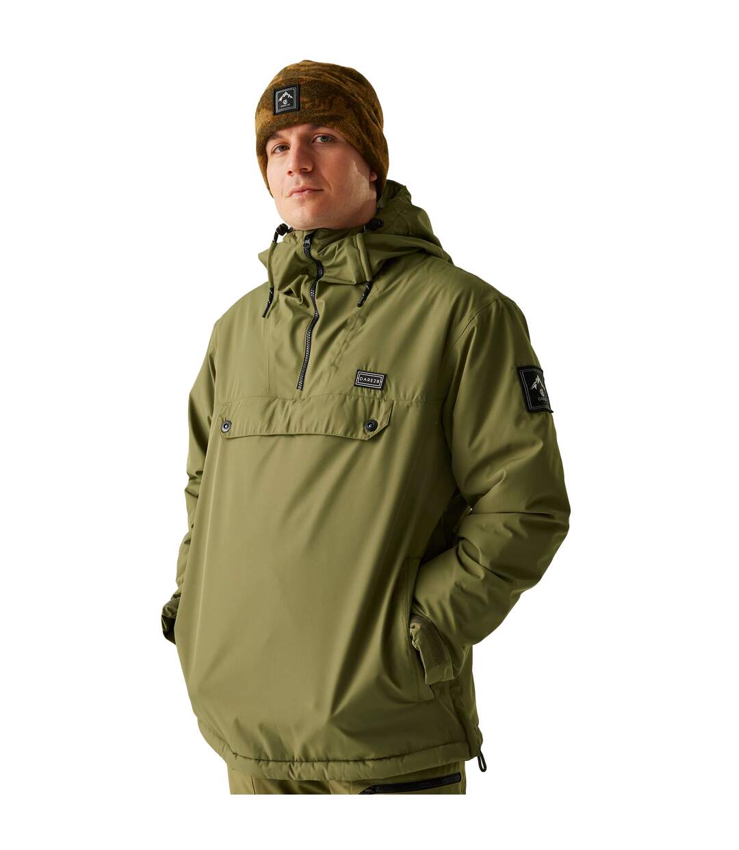 Mens Freeride Ii Colour Block Overhead Ski Jacket Blue Indigo Dare 2B-4