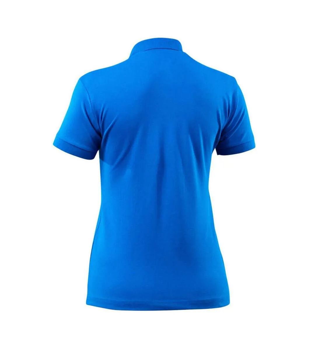 Womens/ladies Grasse Crossover Polo Shirt Azure Blue Mascot-2