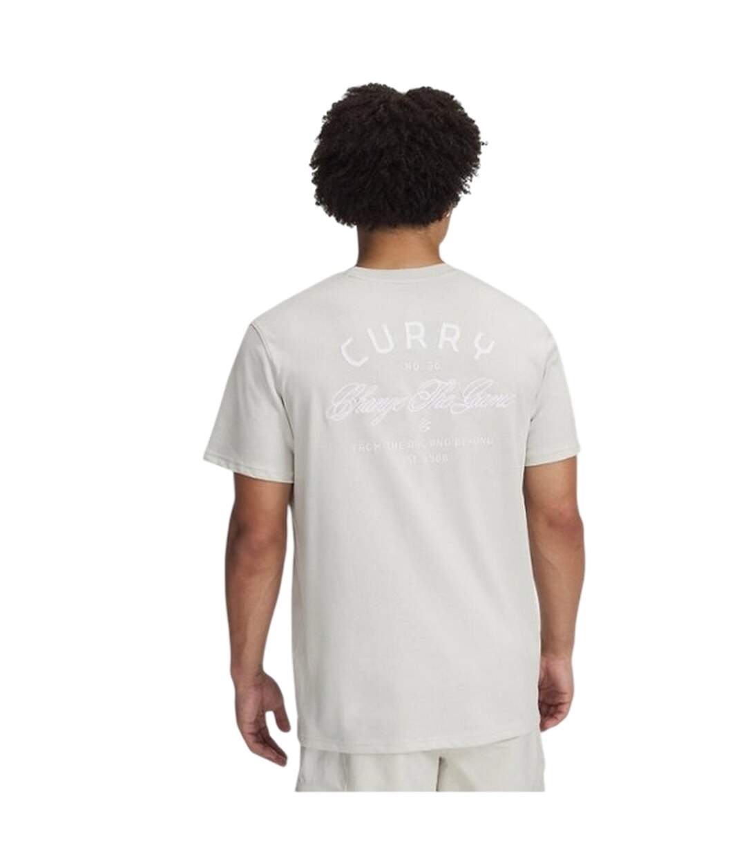 T-shirt Motif/style Logo Curry Homme Blanc Under Armour-4