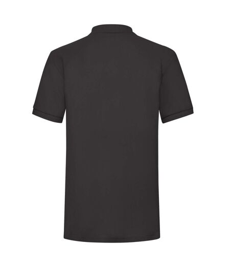 Fruit of the Loom Mens 65/35 Heavyweight Polo Shirt (Black)