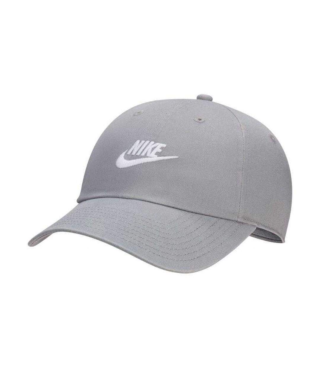 Club Embroidered Logo Baseball Cap Grey Nike-1
