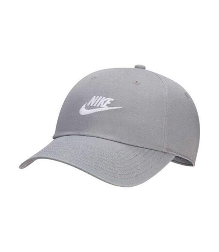 Club Embroidered Logo Baseball Cap Grey Nike