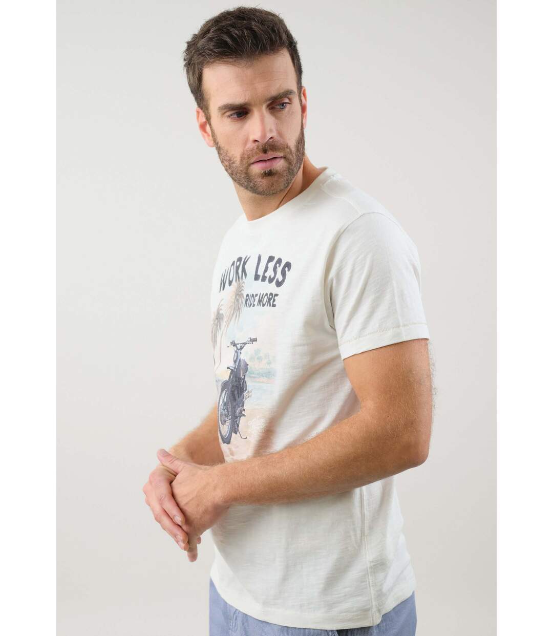 T-shirt casual pour homme WORKLESS-5