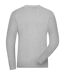 T-shirt workwear BIO manches longues - Homme - JN1804 - gris chiné