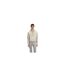 Mens Cotton Regular Long-sleeved Pullover Hoodie Beige Boss-1
