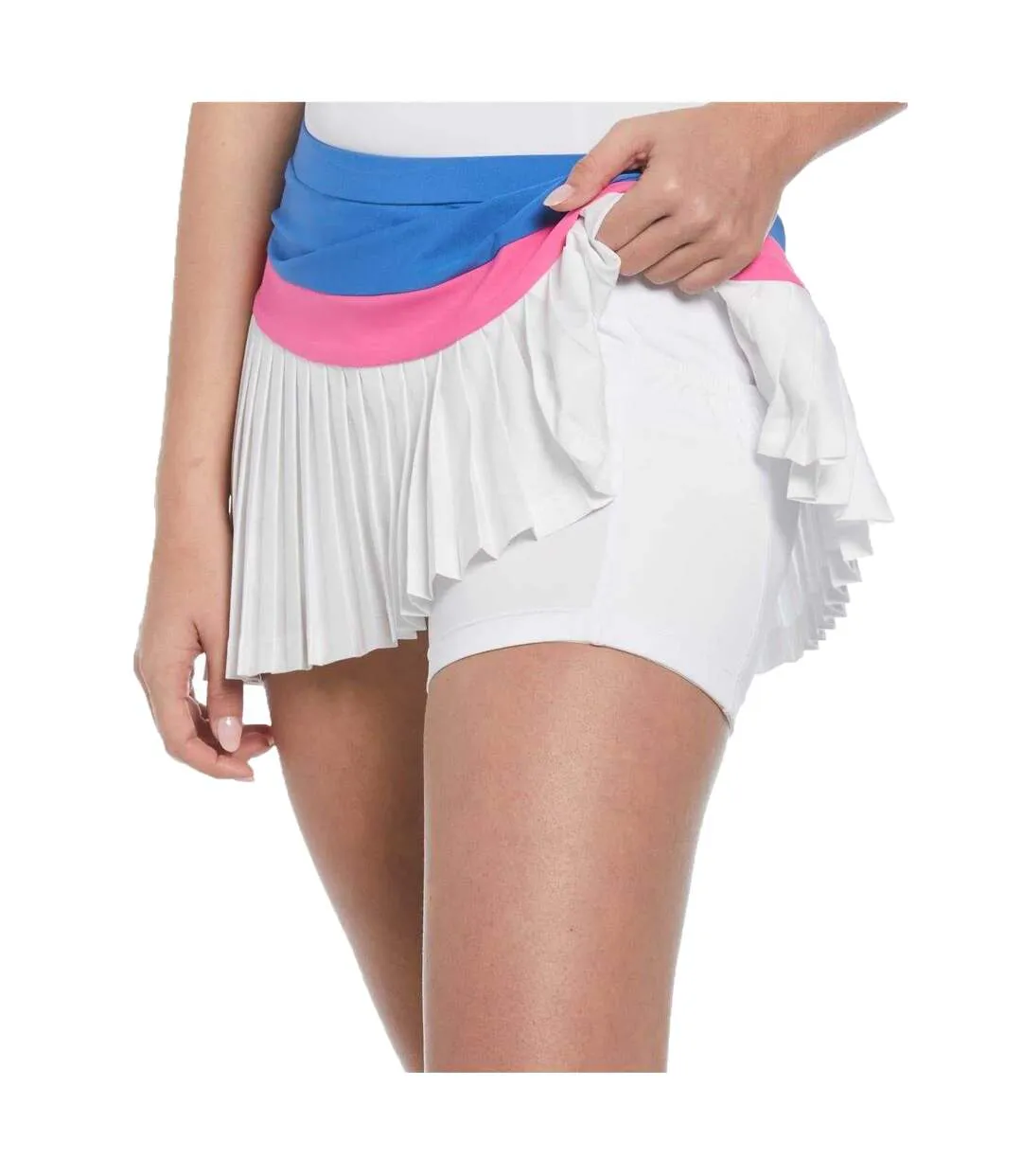 Womens/ladies Asymmetric Tennis Skort Nebulas Blue Original Penguin-3