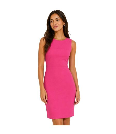 Robe Courte Sans Manches Decca Femme Rose Moyen Boss