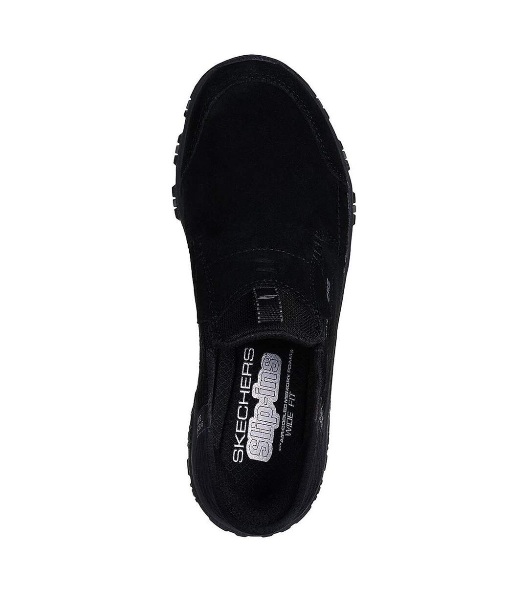 Womens/ladies Sunapee Rugged Leather Boots Black Skechers-3
