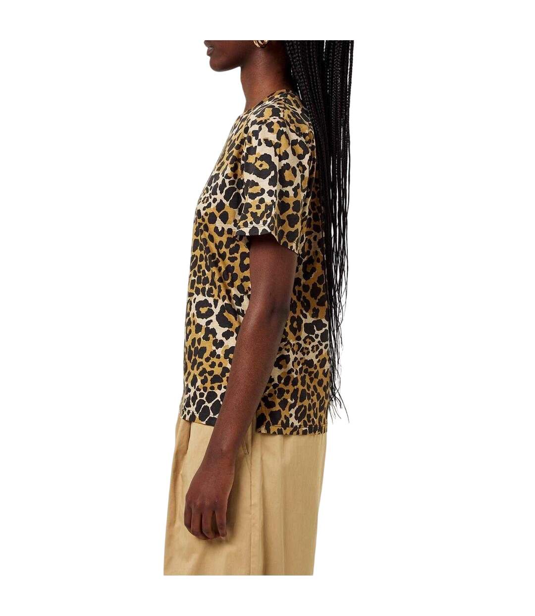 T-shirt Motif/style Imprimé Léopard Eloisa Femme Beige Max Mara-4