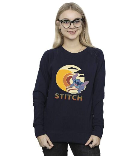 Disney Sweat Womens/Ladies Lilo & Stitch Summer Waves (Bleu marine) - UTBI22608