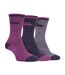 3 Pr Chaussettes Randonnée Femme Coton Respirantes-1