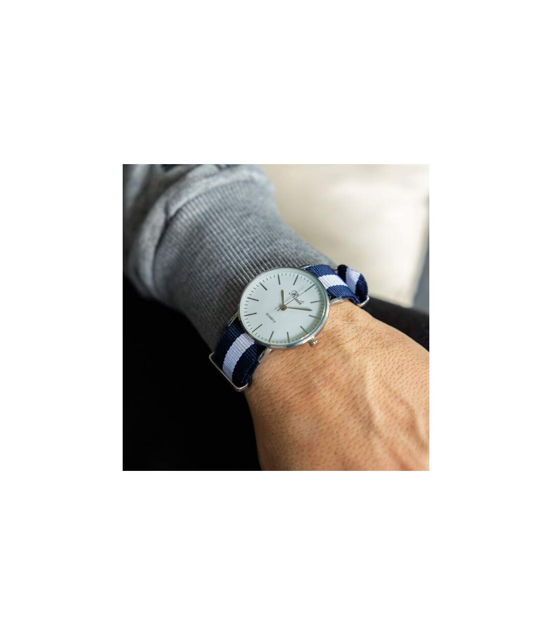 Montre pour Homme Tissu Bleu CHTIME