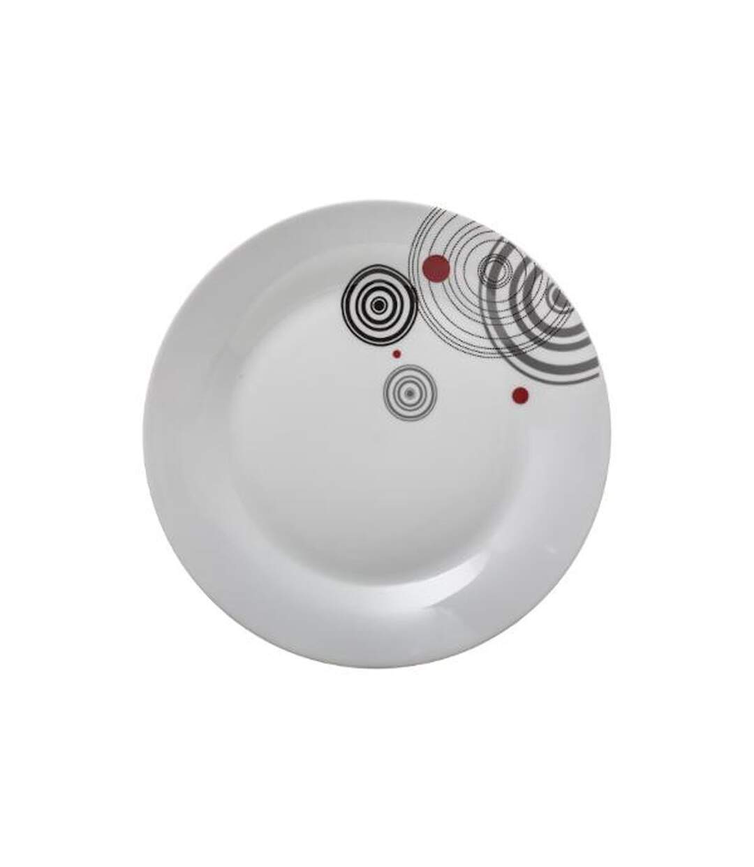 Lot de 6 Assiettes Plates Instant 27cm Blanc-2