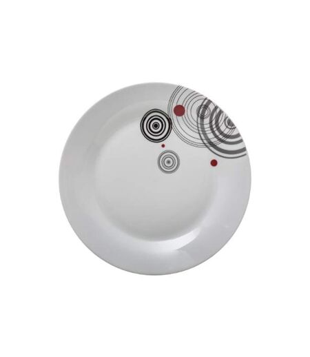 Lot de 6 Assiettes Plates Instant 27cm Blanc