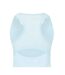 Womens/ladies Spirit Scoop Neck Tank Top Blue Head-4