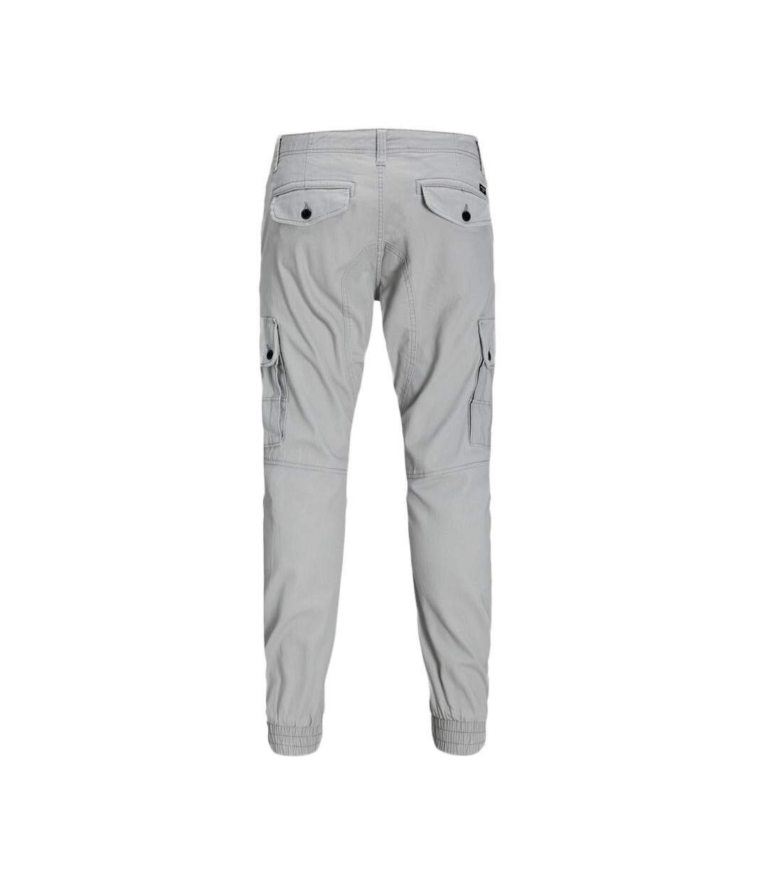 Pantalon cargo gris homme jack & jones warner-2
