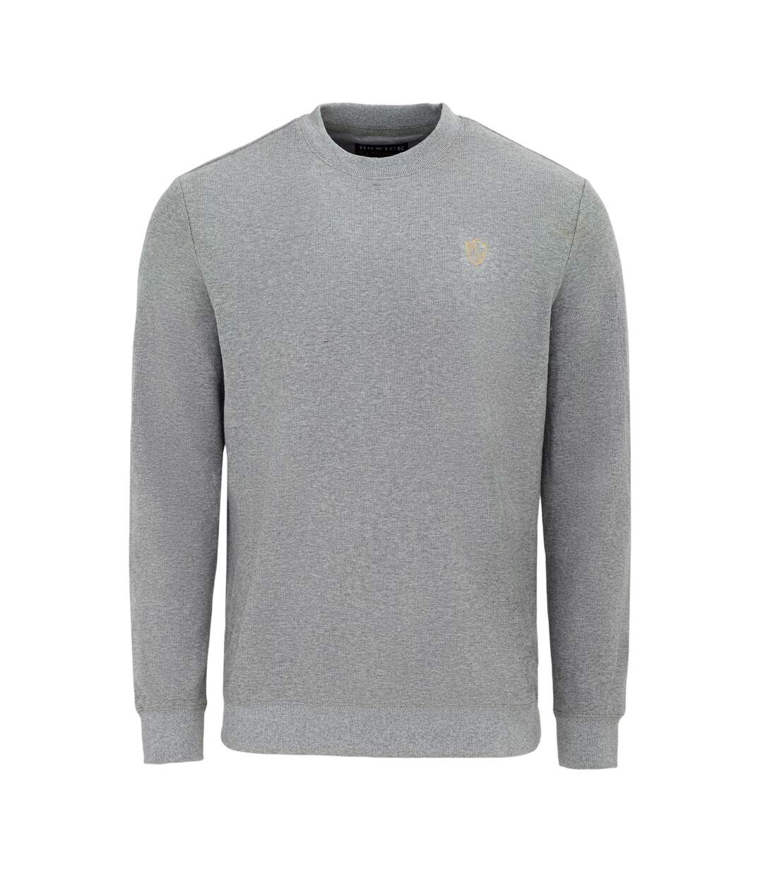 Sweat Motif/style Logo Homme Gris Foncé Chiné Howick-1