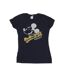 Disney T-shirt en coton japonais Mickey Mouse Femme/Femme (Bleu marine) - UTBI33212-1
