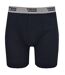 Duke London Mens Driver Kingsize Cotton Boxer Shorts (Pack Of 3) (Black/Grey/Navy) - UTDC145-4