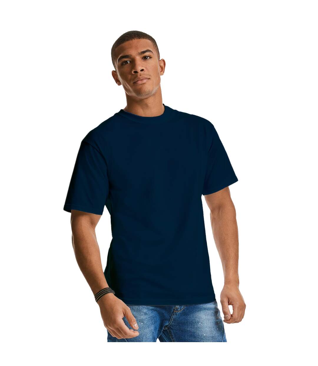 T-shirt épais homme bleu marine Russell