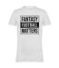 Mens Fantasy Football Matters T-shirt White AWD-1