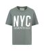 T-shirt Motif/style Imprimé Graphique Newyork Femme Vert De Gris Clair Blank Essentials-1