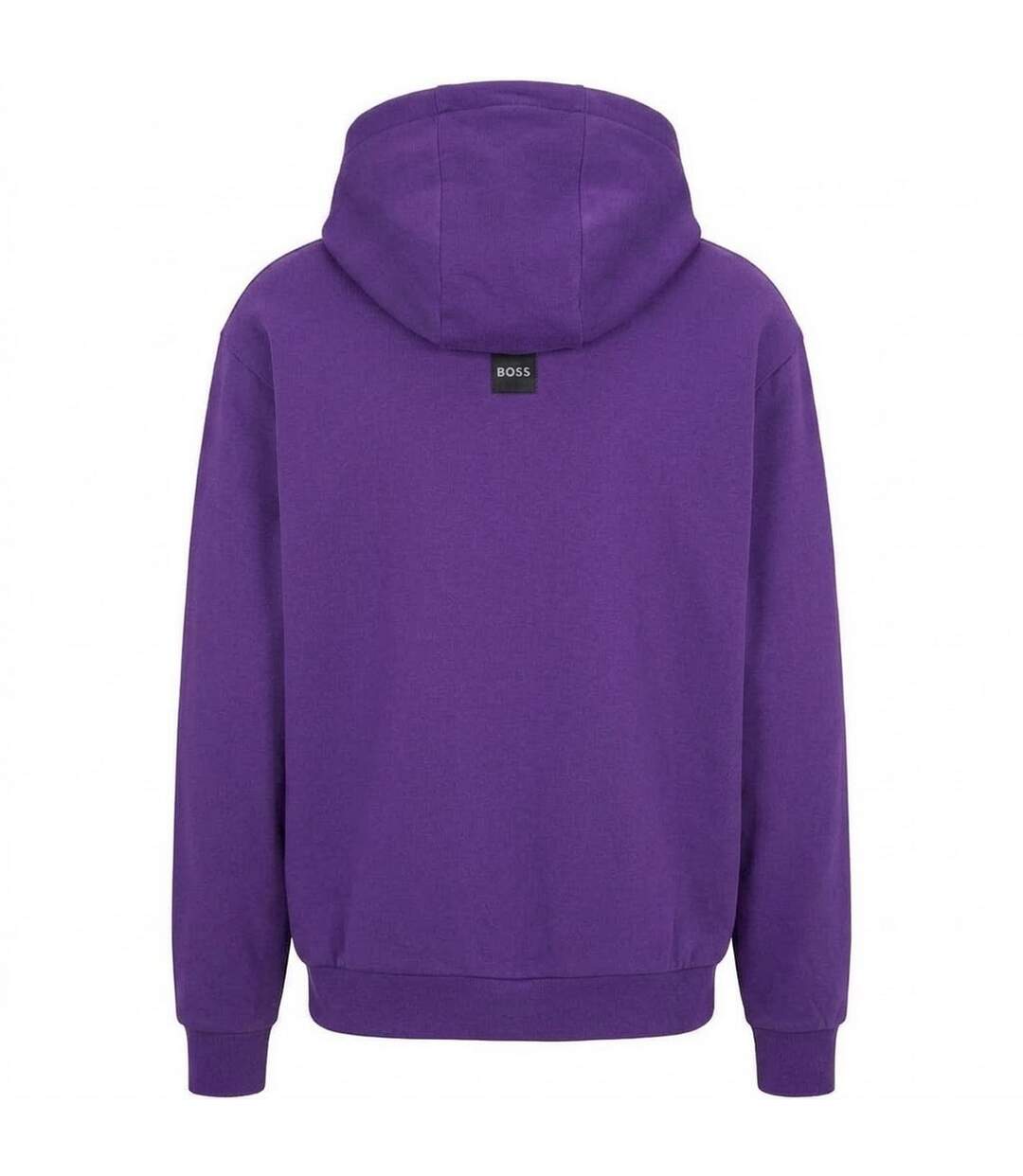Mens Silhouette Pullover Hoodie Dark Purple Boss-2