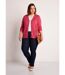 Gilet fin boutonné ajouré-3