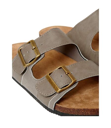 Claquettes Atticus Homme Beige Gris Threadbare