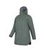 Womens/ladies Riviera Padded Waterproof Jacket Khaki Green Mountain Warehouse-3