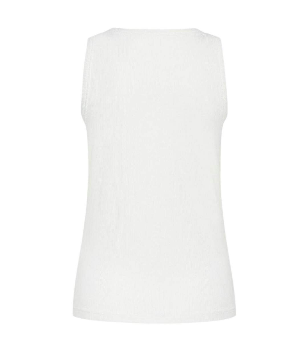 Womens/ladies Anja Plain Sleeveless Tank Top Snow White CCDK Copenhagen-4