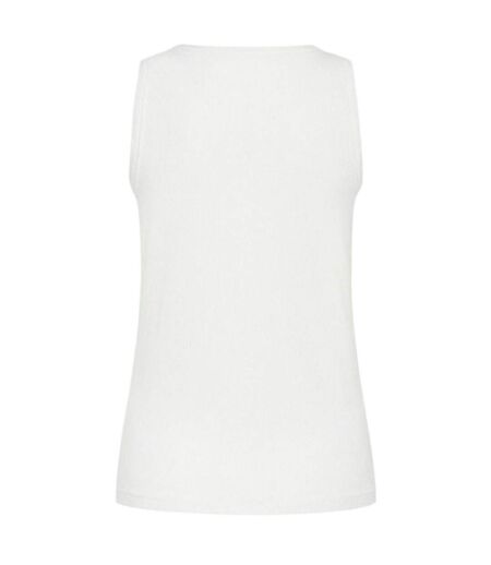 Womens/ladies Anja Plain Sleeveless Tank Top Snow White CCDK Copenhagen