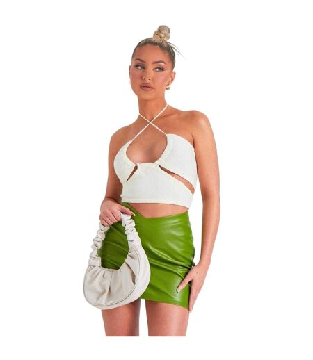 Mini Jupe Femme Vert Missy Empire