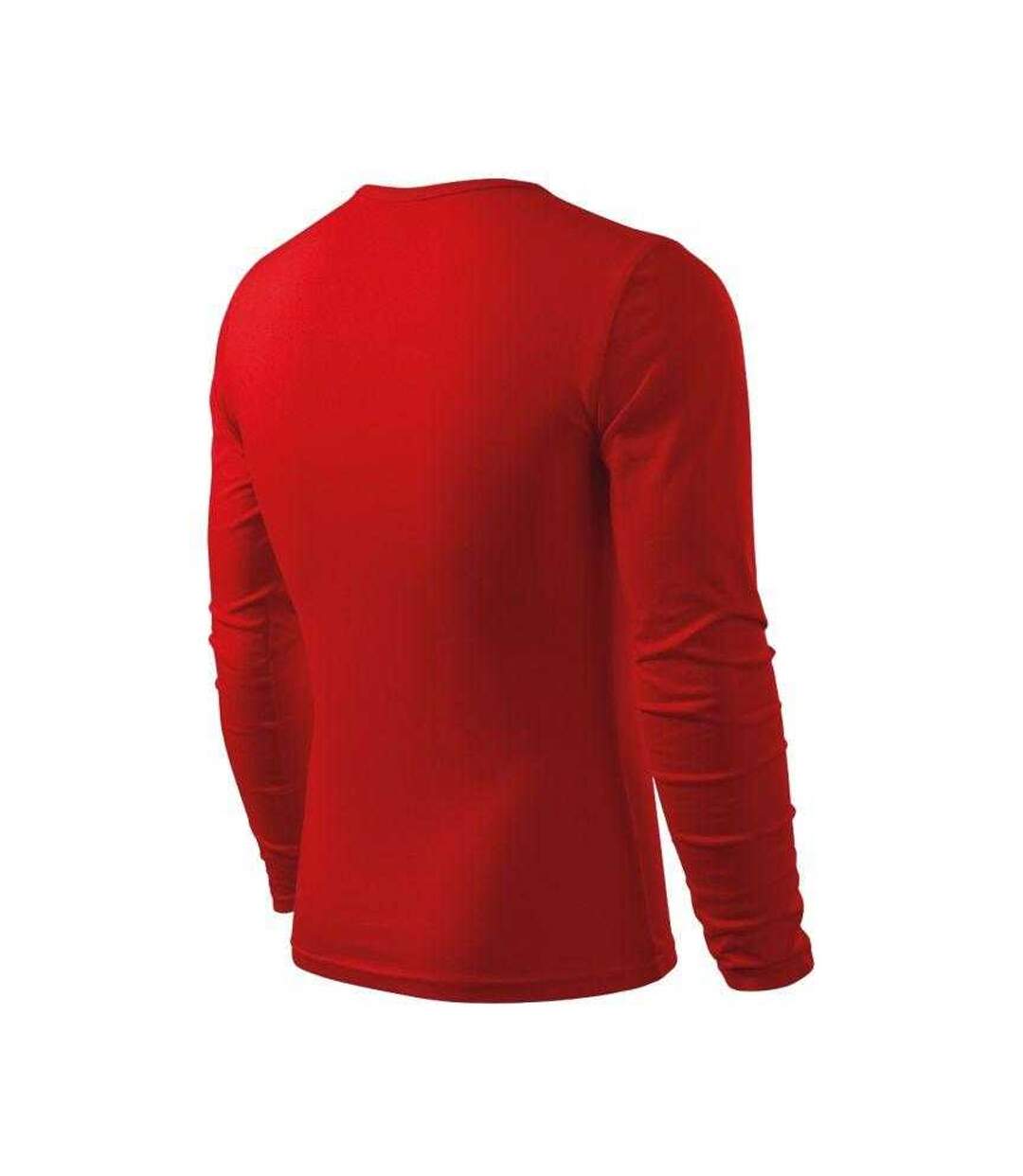 T-shirt Manches Longues Homme Rouge Adler-4