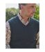 Mens Cashmere Sweater Vest Dark Forest WoolOvers-2