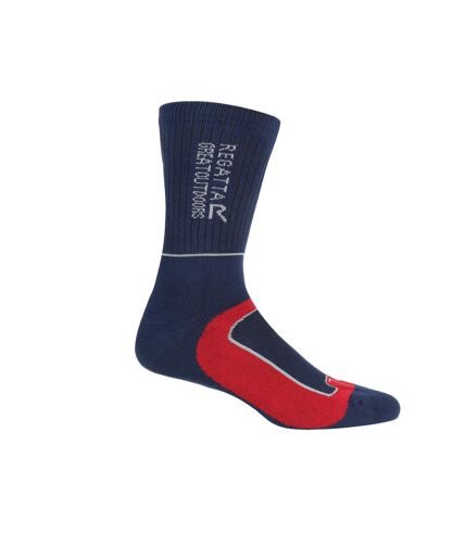 Chaussettes samaris season homme bleu marine / rouge foncé Regatta