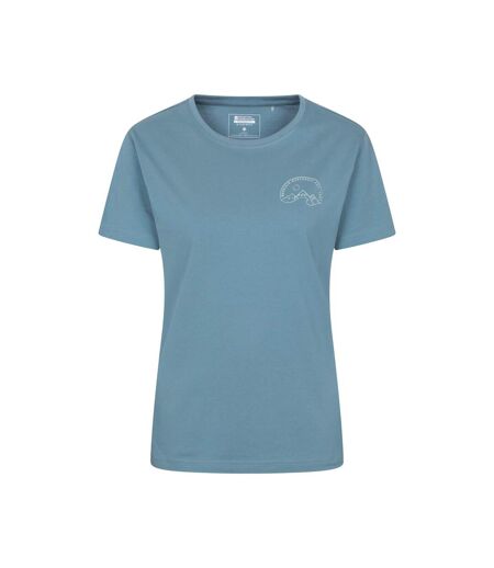 Womens/ladies Tree Ring Relaxed Fit T-shirt Navy Mountain Warehouse