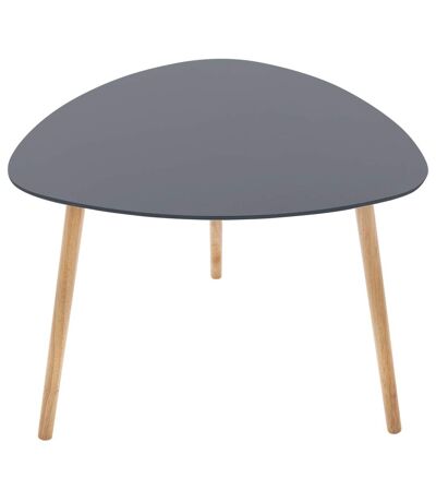 Table d'appoint design Mileo - Diam. 60 x H. 45 cm - Gris foncé