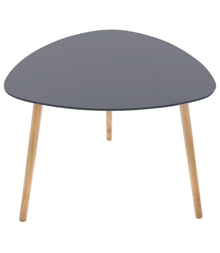 Table d'appoint design Mileo - Diam. 60 x H. 45 cm - Gris foncé