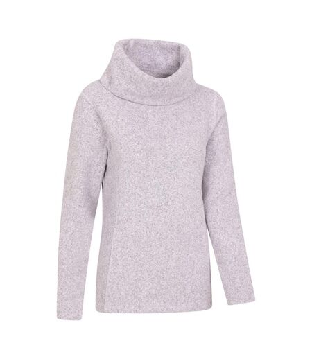 Womens/ladies cowl neck fleece top lilac Mountain Warehouse